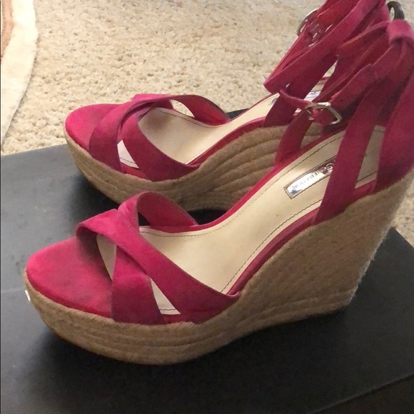 BCBGeneration Pink Wedges - Picture 2 of 3